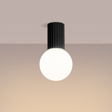 Deckenlampe Halo Schwarz Ip44 Zeitloses Design Für Feuchträume-Leuchtezauber