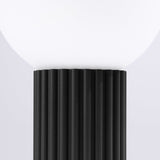 Tischlampe Halo Schwarz – Minimalistische Tischleuchte Mit Stoffschirm-Leuchtezauber