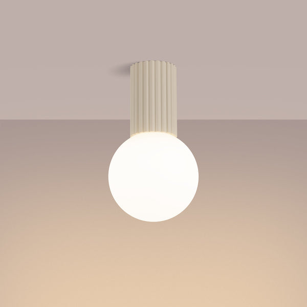 Deckenlampe Halo Beige Ip44 Neutral & Minimalistisch-Leuchtezauber