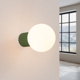 Wandleuchte Halo Olivgrün Ip44 Moderne Wandlampe In Trendigem Olivgrün-Leuchtezauber