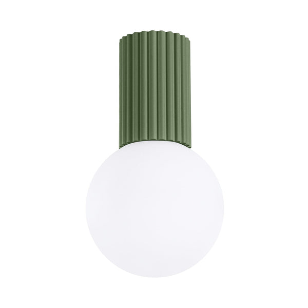 Deckenlampe Halo Olivgrün Ip44 Stilvoller Farbakzent Fürs Bad-Leuchtezauber