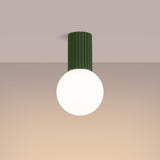 Deckenlampe Halo Olivgrün Ip44 Stilvoller Farbakzent Fürs Bad-Leuchtezauber