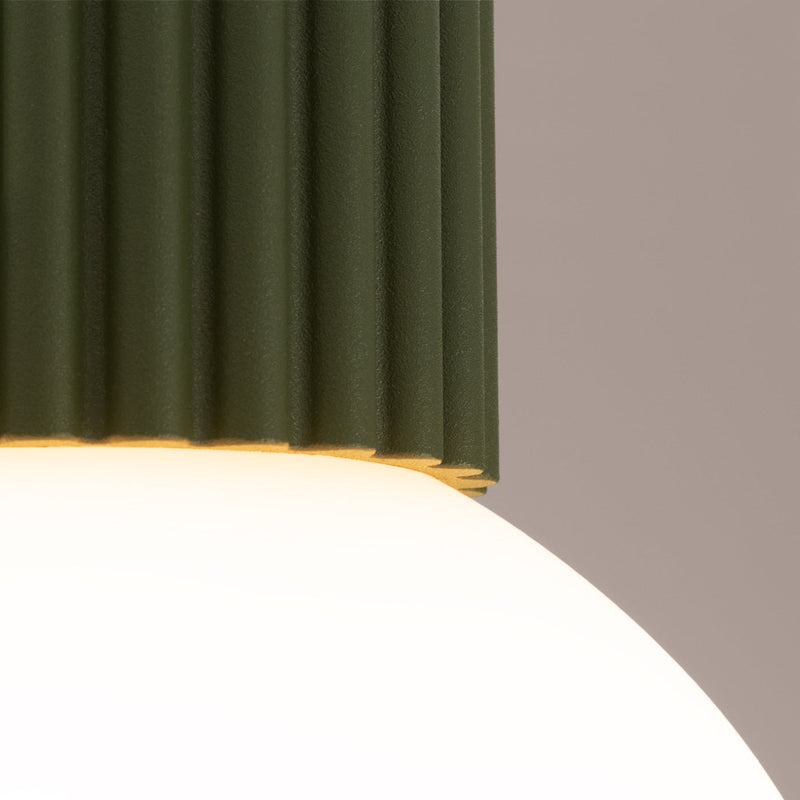 Deckenlampe Halo Olivgrün Ip44 Stilvoller Farbakzent Fürs Bad-Leuchtezauber