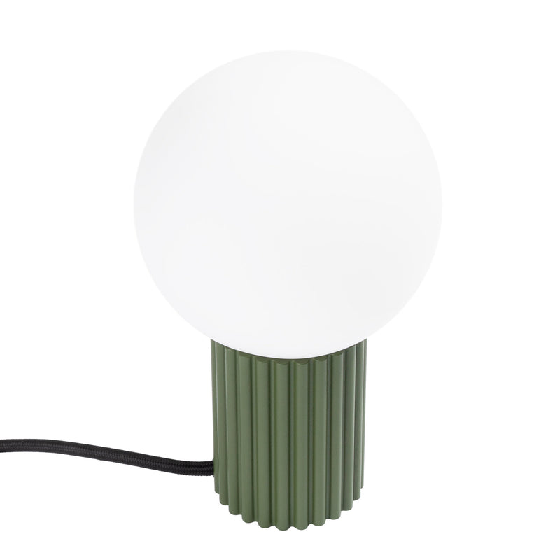 Tischlampe Halo Olivgrün – Stilvolle Tischlampe In Oliv, E27-Kompatibel-Leuchtezauber
