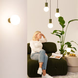 Tischlampe Halo Olivgrün – Stilvolle Tischlampe In Oliv, E27-Kompatibel-Leuchtezauber