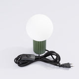 Tischlampe Halo Olivgrün – Stilvolle Tischlampe In Oliv, E27-Kompatibel-Leuchtezauber