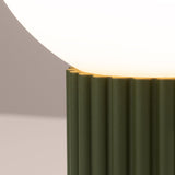 Tischlampe Halo Olivgrün – Stilvolle Tischlampe In Oliv, E27-Kompatibel-Leuchtezauber