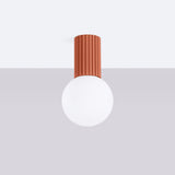 Deckenlampe Halo Roter Ocker Ip44 Wohnlich & Modern-Leuchtezauber