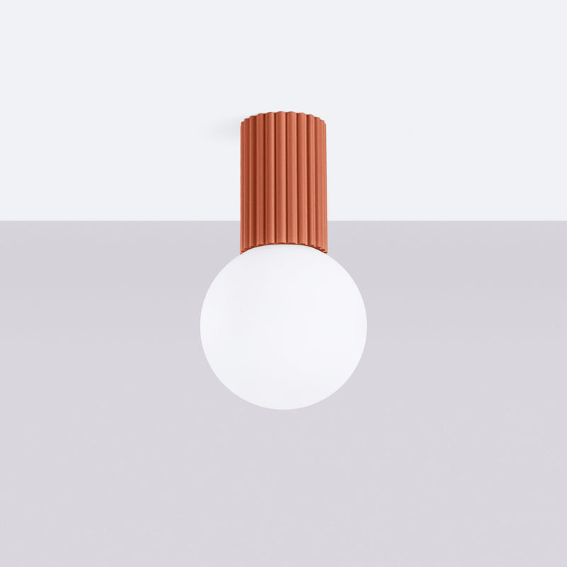 Deckenlampe Halo Roter Ocker Ip44 Wohnlich & Modern-Leuchtezauber