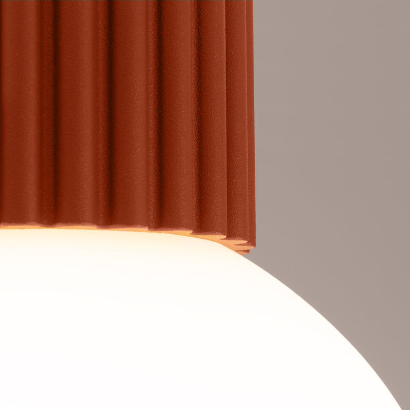 Deckenlampe Halo Roter Ocker Ip44 Wohnlich & Modern-Leuchtezauber