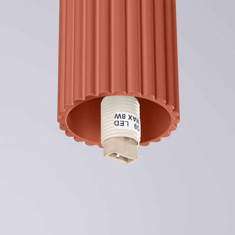 Deckenlampe Halo Roter Ocker Ip44 Wohnlich & Modern-Leuchtezauber