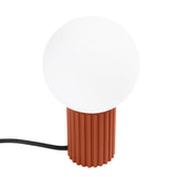 Tischlampe Halo Roter Ocker – Design-Tischleuchte In Ockerton-Leuchtezauber