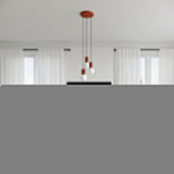 Tischlampe Halo Roter Ocker – Design-Tischleuchte In Ockerton-Leuchtezauber