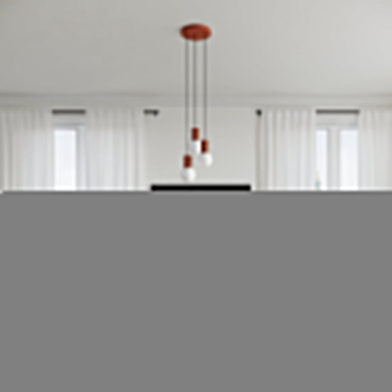Tischlampe Halo Roter Ocker – Design-Tischleuchte In Ockerton-Leuchtezauber