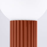 Tischlampe Halo Roter Ocker – Design-Tischleuchte In Ockerton-Leuchtezauber