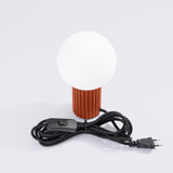 Tischlampe Halo Roter Ocker – Design-Tischleuchte In Ockerton-Leuchtezauber