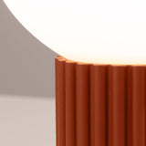 Tischlampe Halo Roter Ocker – Design-Tischleuchte In Ockerton-Leuchtezauber