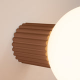 Wandleuchte Halo Mokka Ip44 Stilvolle Wandlampe In Erdiger Mokka-Farbe-Leuchtezauber