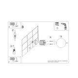 Wandleuchte Halo Ultramarin Ip44 Moderne Leuchte In Kräftigem Blau Mit Ip44-Schutz-Leuchtezauber