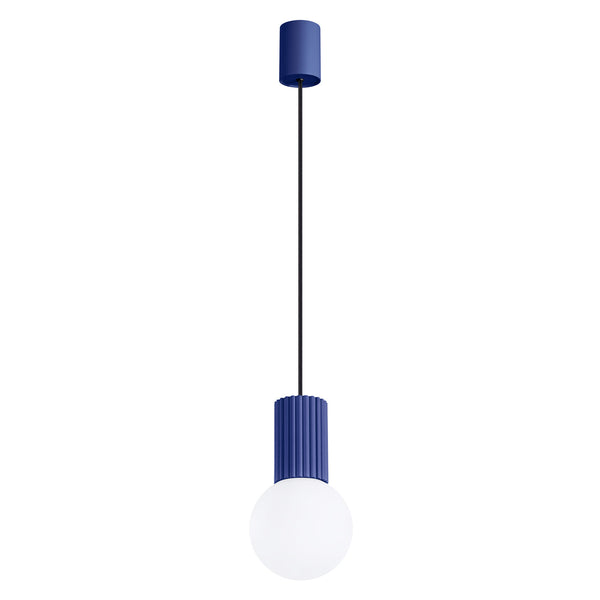 LED Pendelleuchte Halo 1-flammig Ultramarin – Minimalistisches Design-Leuchtezauber
