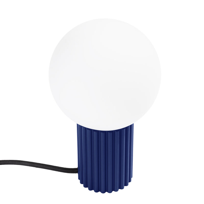 Tischlampe Halo Ultramarin – Farbige Tischleuchte In Blau, E27-Fassung-Leuchtezauber