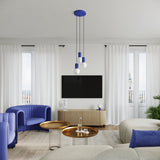 Tischlampe Halo Ultramarin – Farbige Tischleuchte In Blau, E27-Fassung-Leuchtezauber