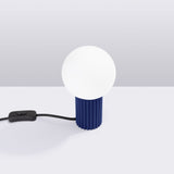Tischlampe Halo Ultramarin – Farbige Tischleuchte In Blau, E27-Fassung-Leuchtezauber
