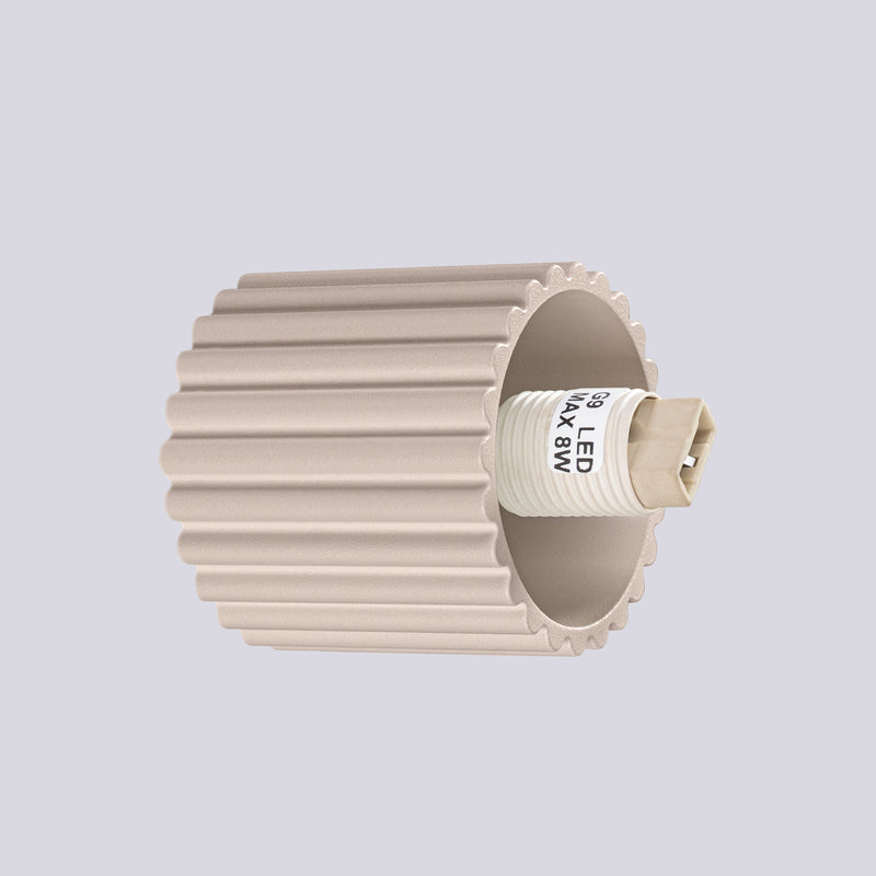 Wandleuchte Halo Taupe Ip44 Dezente Wandlampe In Warmem Taupe-Farbton-Leuchtezauber