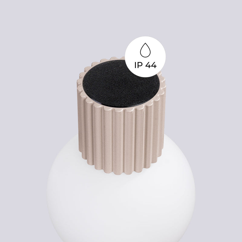 Wandleuchte Halo Taupe Ip44 Dezente Wandlampe In Warmem Taupe-Farbton-Leuchtezauber