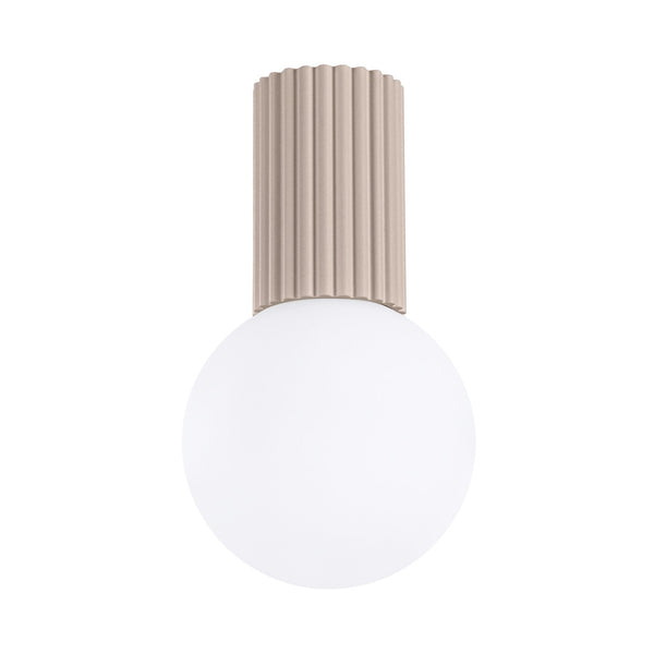 Deckenlampe Halo Taupe Ip44 Moderne Farbe Für Bad & Flur-Leuchtezauber