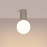 Deckenlampe Halo Taupe Ip44 Moderne Farbe Für Bad & Flur-Leuchtezauber