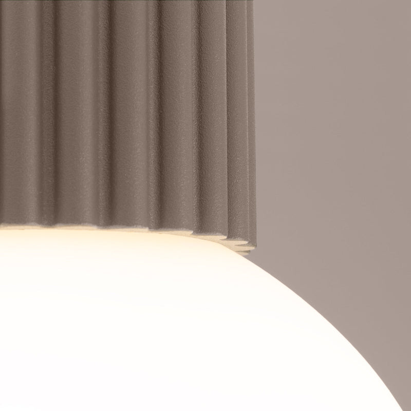 Deckenlampe Halo Taupe Ip44 Moderne Farbe Für Bad & Flur-Leuchtezauber