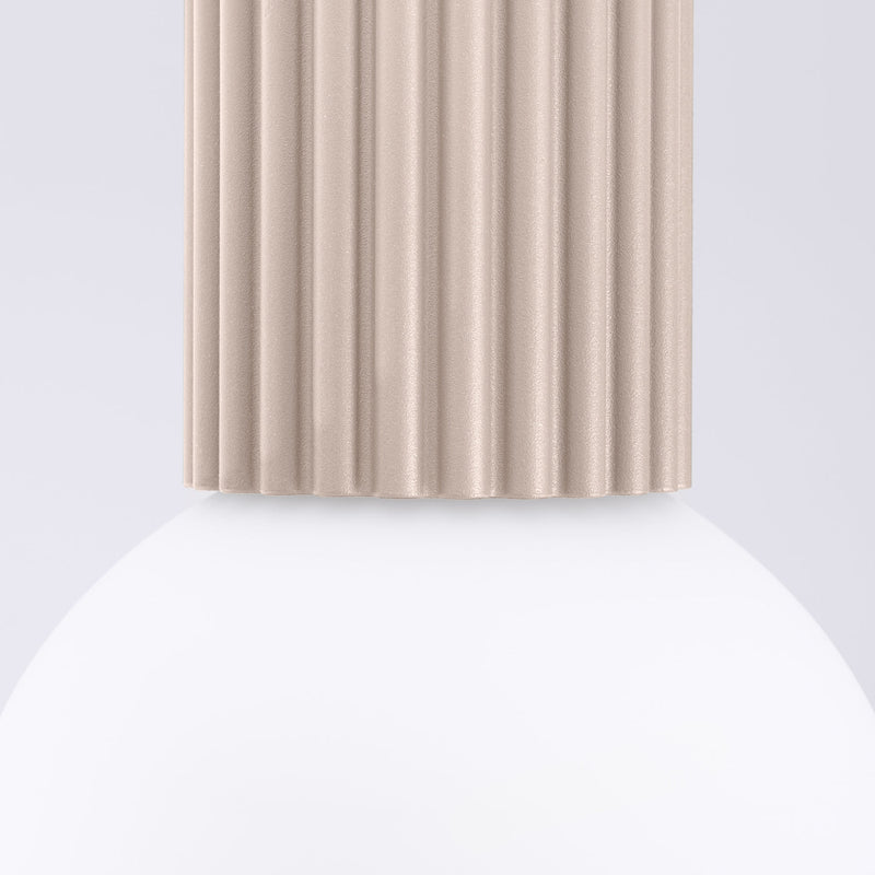 Deckenlampe Halo Taupe Ip44 Moderne Farbe Für Bad & Flur-Leuchtezauber
