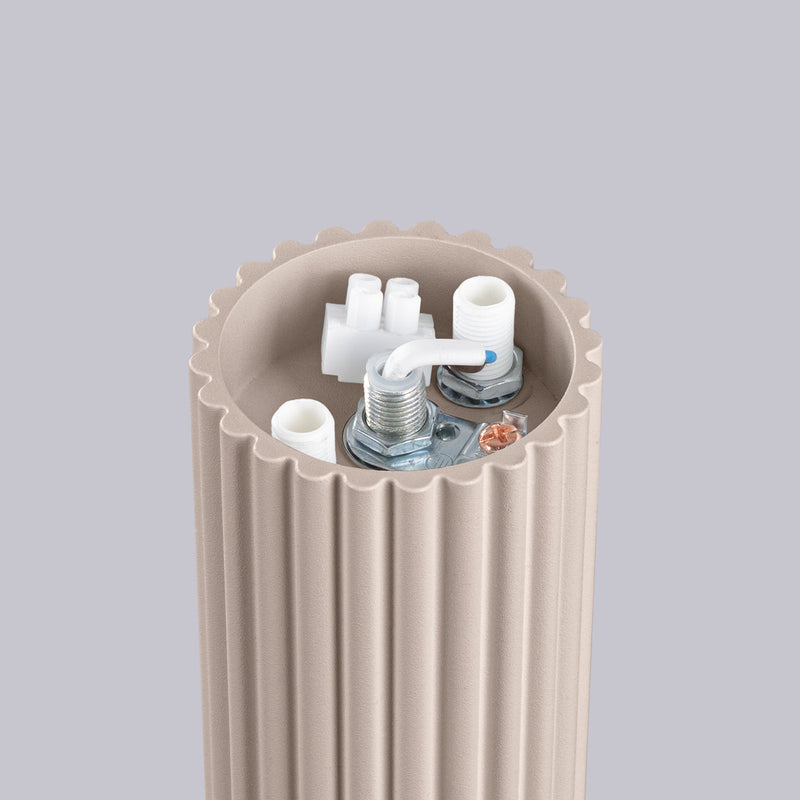 Deckenlampe Halo Taupe Ip44 Moderne Farbe Für Bad & Flur-Leuchtezauber