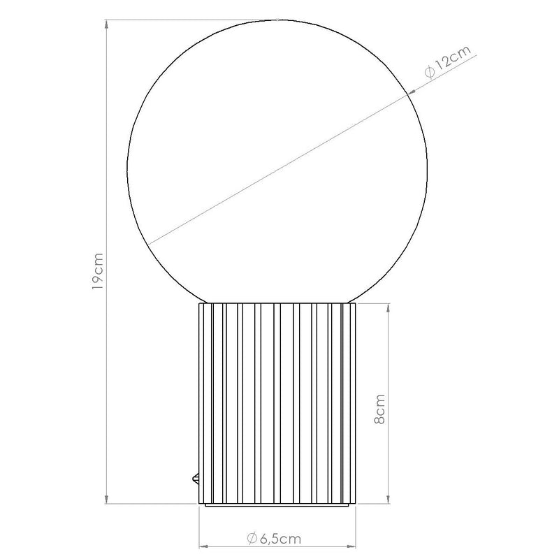 Tischlampe Halo Taupe – Led-Fähige Tischlampe In Warmem Taupe-Leuchtezauber