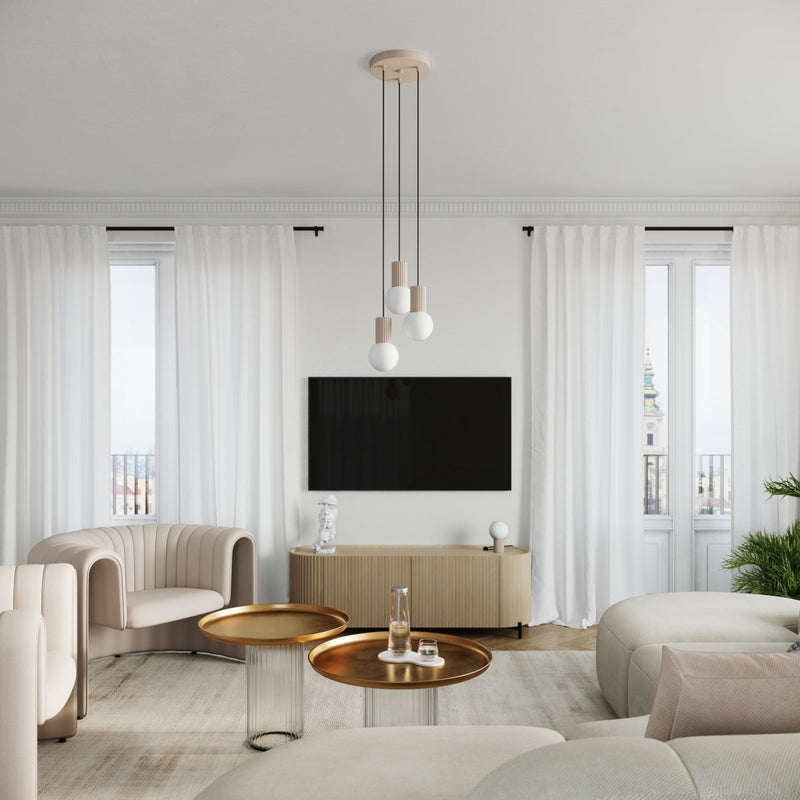 Tischlampe Halo Taupe – Led-Fähige Tischlampe In Warmem Taupe-Leuchtezauber