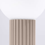 Tischlampe Halo Taupe – Led-Fähige Tischlampe In Warmem Taupe-Leuchtezauber