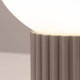 Tischlampe Halo Taupe – Led-Fähige Tischlampe In Warmem Taupe-Leuchtezauber