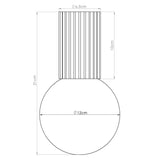 Deckenlampe Halo Burgunderrot Ip44 Stilvoll & Feuchtraumgeeignet-Leuchtezauber