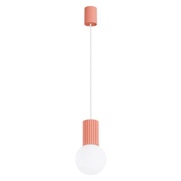 LED Pendelleuchte Halo 1-flammig Apricot – Minimalistisch Modern-Leuchtezauber