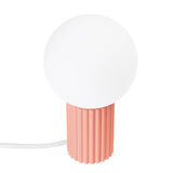 Tischlampe Halo Apricot – Runde Tischleuchte In Apricot, Led-Fähig-Leuchtezauber