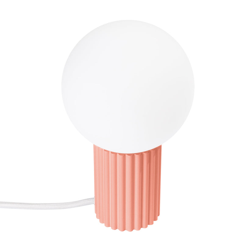 Tischlampe Halo Apricot – Runde Tischleuchte In Apricot, Led-Fähig-Leuchtezauber