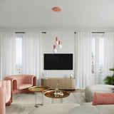 Tischlampe Halo Apricot – Runde Tischleuchte In Apricot, Led-Fähig-Leuchtezauber