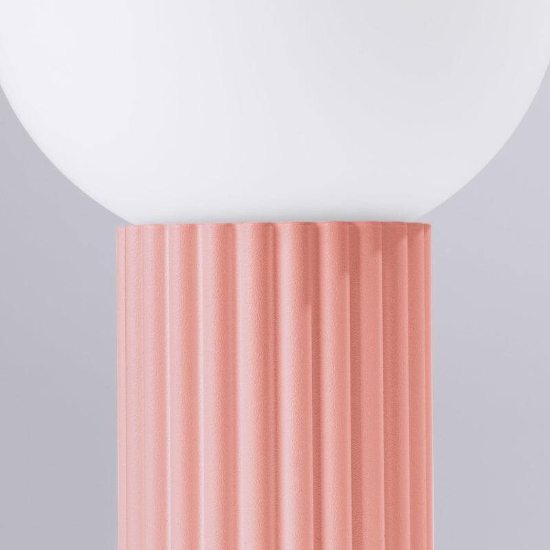 Tischlampe Halo Apricot – Runde Tischleuchte In Apricot, Led-Fähig-Leuchtezauber