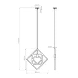 LED Pendelleuchte Caro Schwarz/Gold – Modernes Design-Leuchtezauber