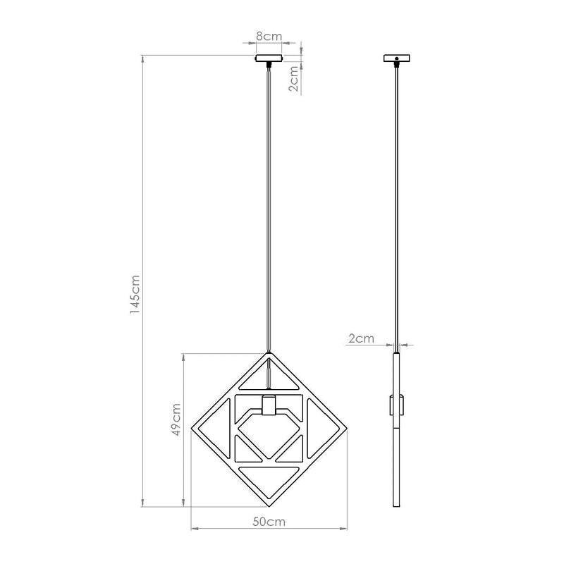 LED Pendelleuchte Caro Schwarz/Gold – Modernes Design-Leuchtezauber