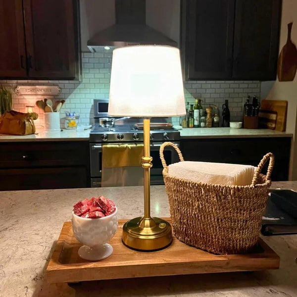 Led Retro Fabric Wireless Tischlampe-Leuchtezauber