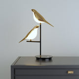 BirdLamp – Stilvolle LED-Tischlampe mit goldenem Vogel-Design-Leuchtezauber