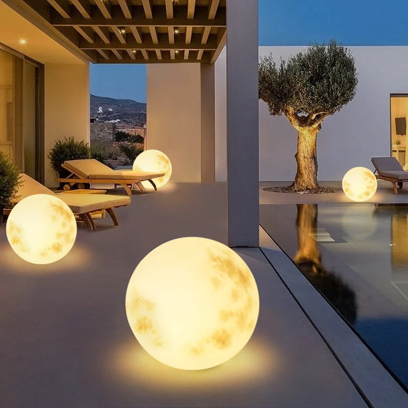Mondlampe | Gartenlampe in Form eines Mondes-Leuchtezauber