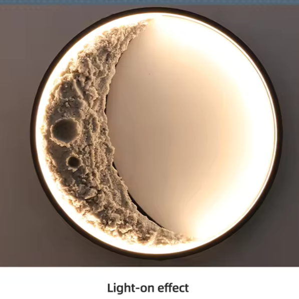3D-Mond-Wandlampe für das Schlafzimmer-Leuchtezauber